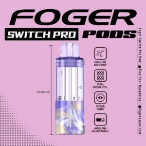 Blue Sour Raspberry Foger Switch Pro Pod | 30K Puffs